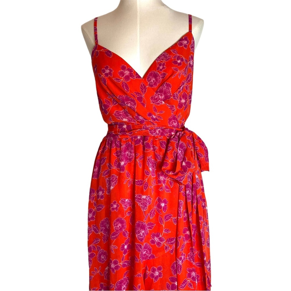 ELIZA J Floral Chiffon Midi Dress - Picture 4 of 16